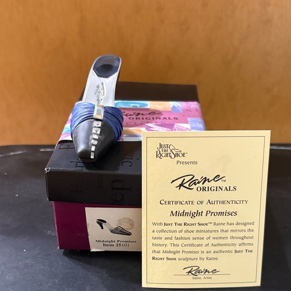 Just The Right Shoe Midnight Promises Heels - Black and Blue - Picture 4 of 5